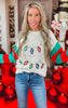 Sequined Christmas Light Sweater