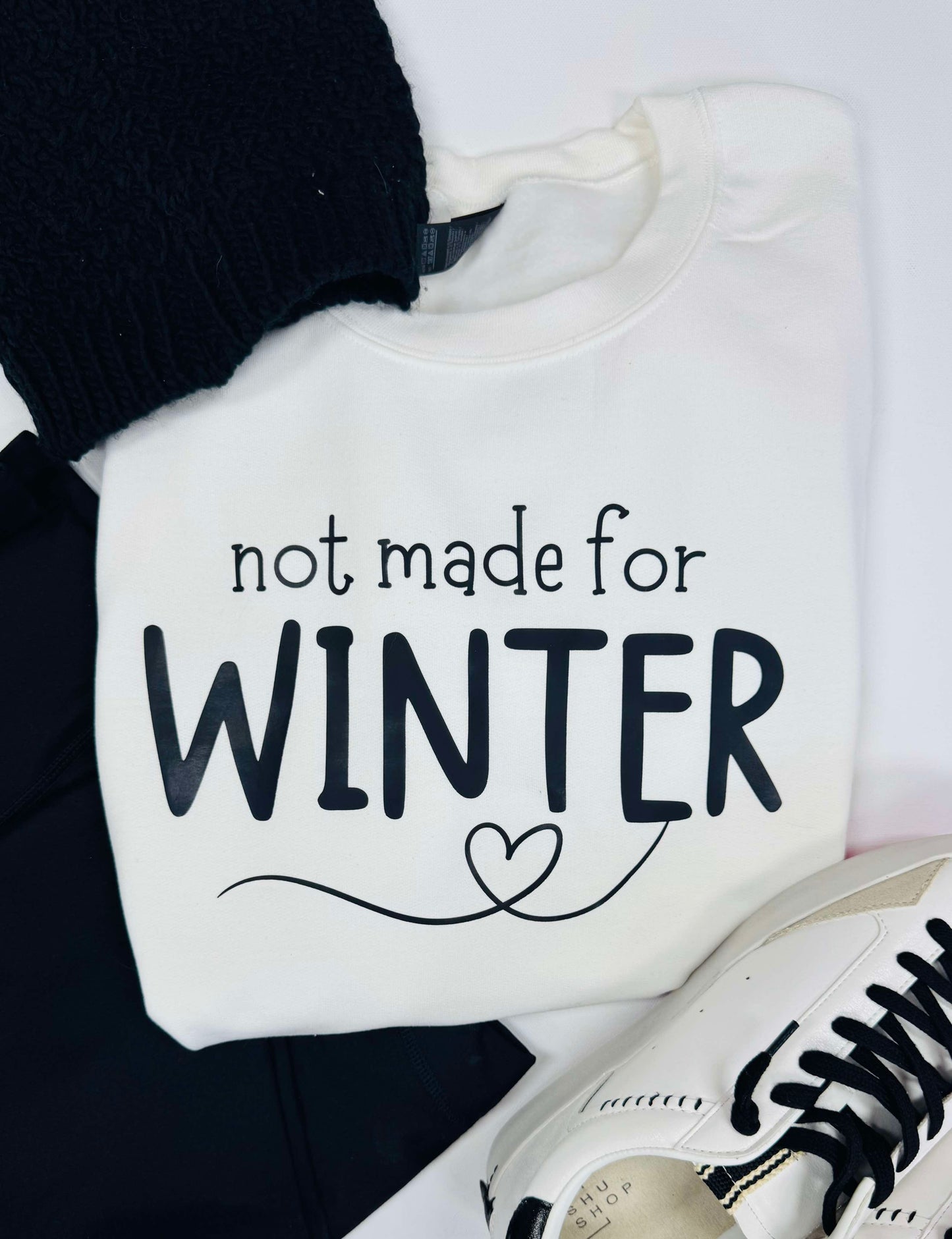 Not Made for Winter Graphic Crewneck Sweatshirt