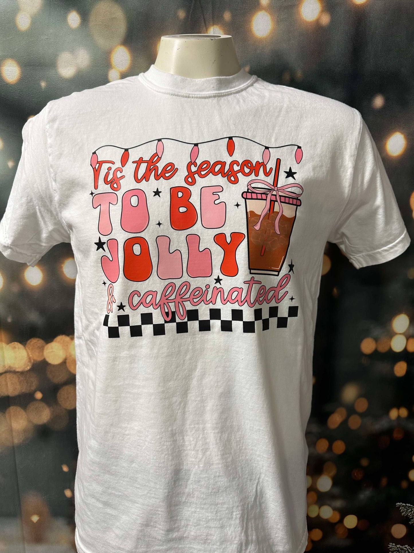 Tis the Season to be Jolly Holiday Garment Dyed Graphic T-shirt