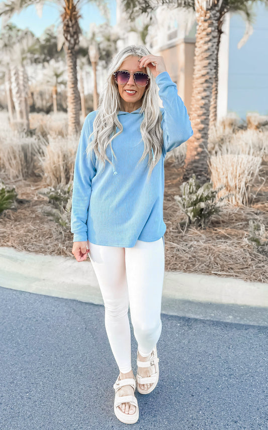 Perfect Weekend Hoodie Tunic | Salty Wave
