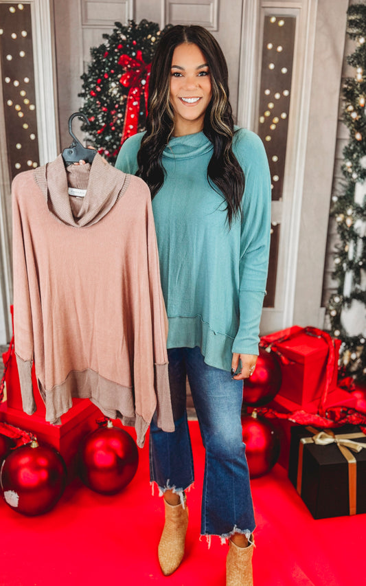 Ready for Everything Dolman Cowl Neck Top -DEAL - COUPON EXCLUDED*