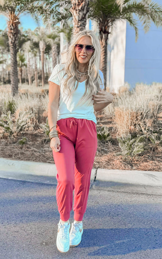 Marsala Everyday Joggers by Salty Wave