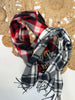 Buffalo Plaid Fringe Scarf