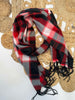 Buffalo Plaid Fringe Scarf