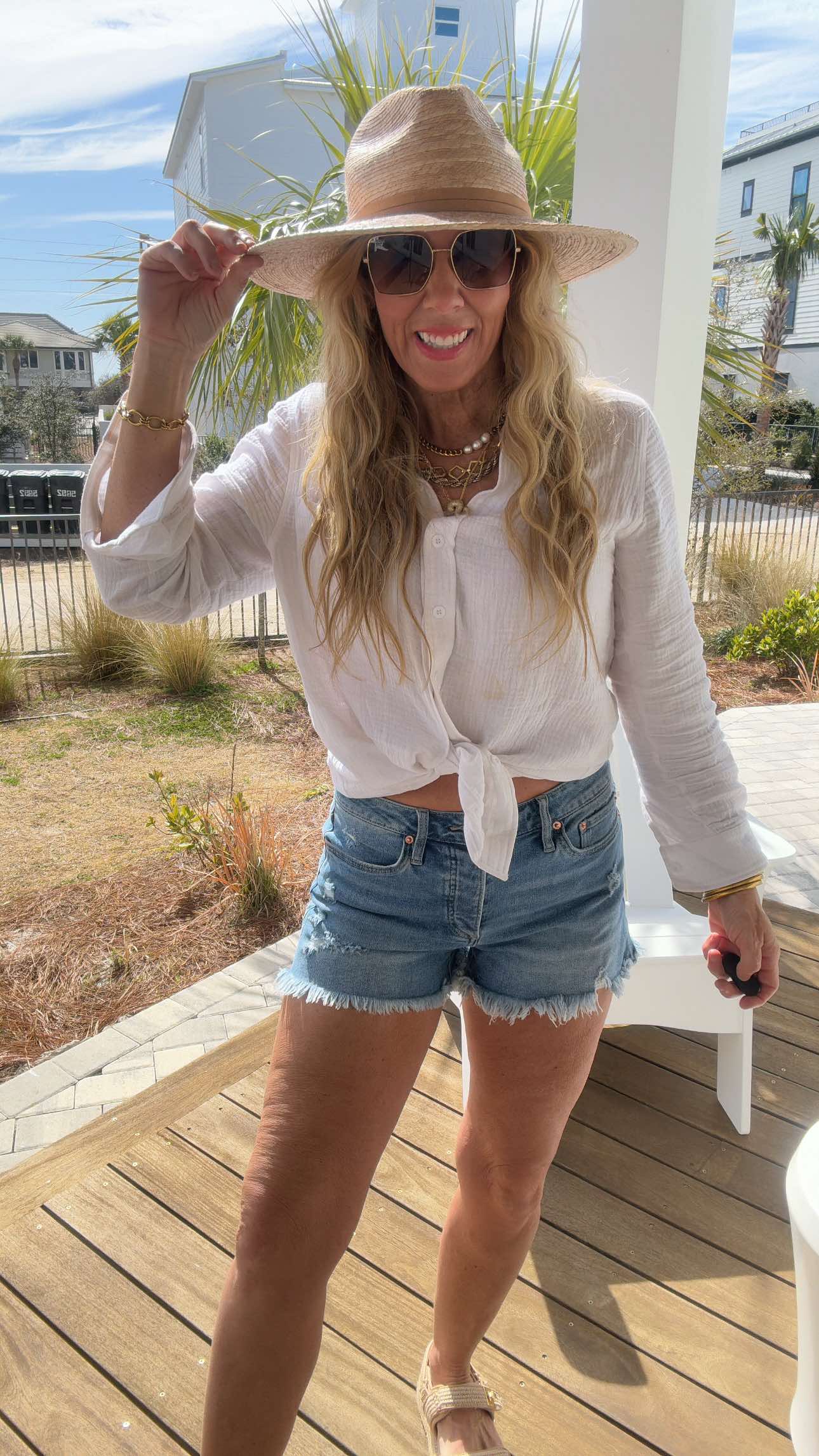 Linen Button Down Blouse | SALTY WAVE