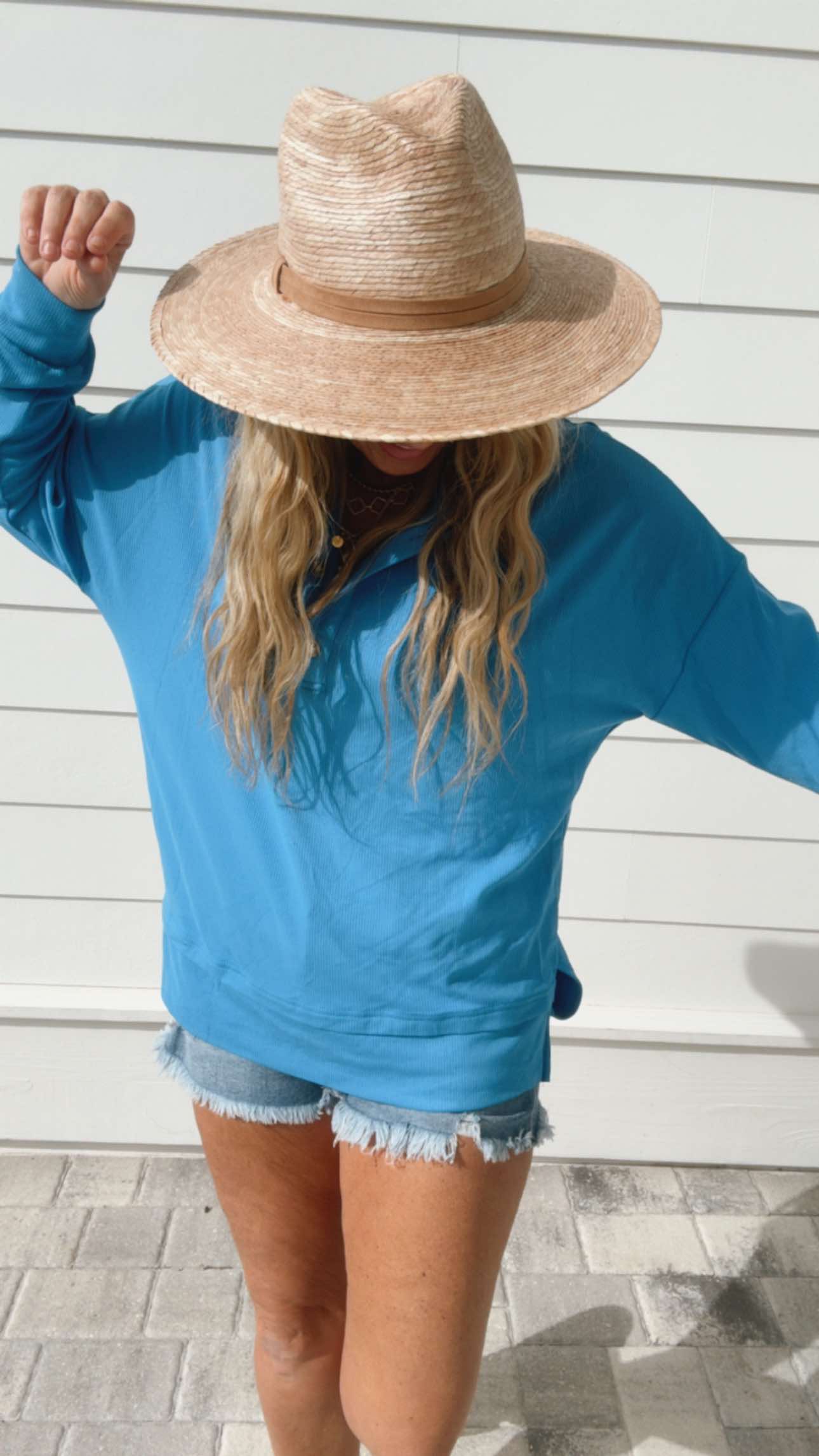 The Perfect Weekend Henley Top | SALTY WAVE ***PREORDER