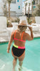 Neon Voltage V-Wire Color Block Bikini Swimsuit| SALTY WAVE - Final Sale
