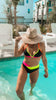 Neon Voltage V-Wire Color Block Bikini Swimsuit| SALTY WAVE - Final Sale