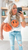 Basketball Checked Garment Dyed Graphic T-shirt