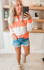 Buttoned Up Babe Colorblock Pullover