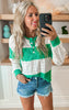 Buttoned Up Babe Colorblock Pullover