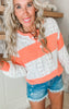 Buttoned Up Babe Colorblock Pullover