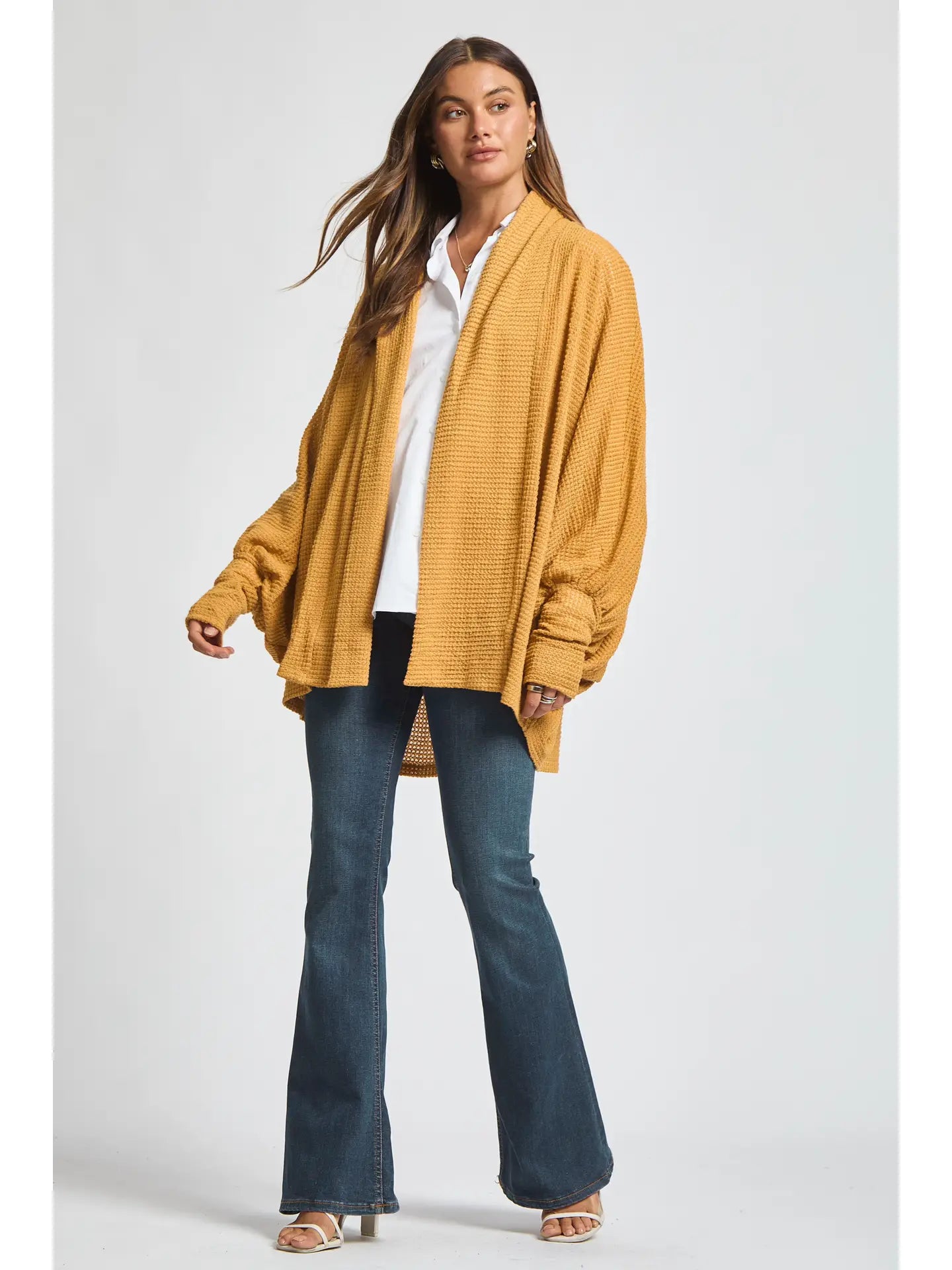 Crochet Knit Cardigan Batwing Sleeve *DEAL