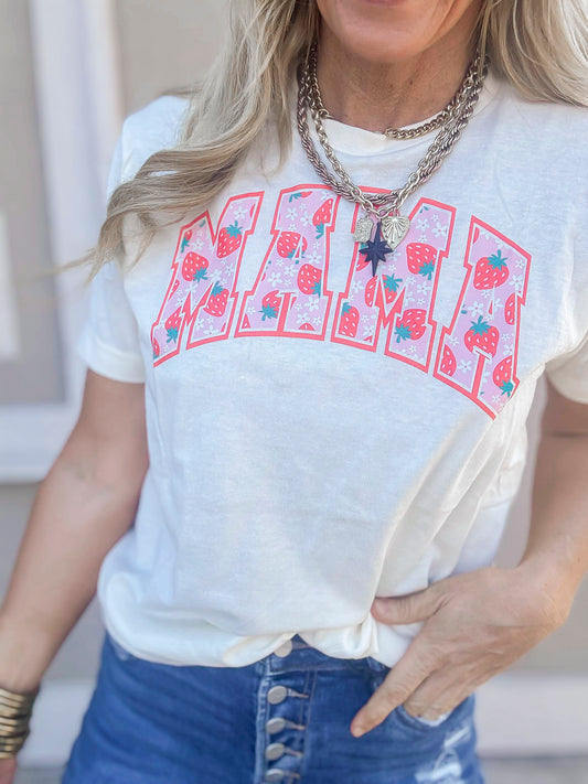 Strawberry Mama Graphic T-shirt