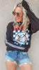 Baseball XX Smiley Fleece Graphic Sweatshirt**