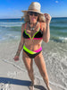 Neon Voltage V-Wire Color Block Bikini Swimsuit| SALTY WAVE - Final Sale