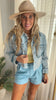 Pearl Embellished Denim Jacket