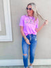 Pop of Color MAMA Garment Dyed Graphic T-shirt