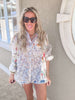 Boho Lavender Breeze Button Down