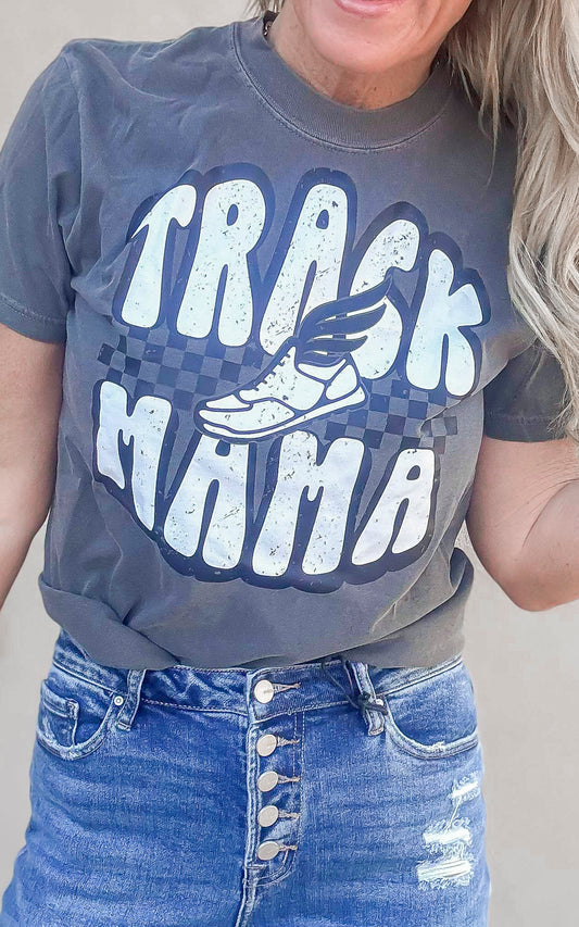 Track Mama Garment Dyed Graphic T-shirt