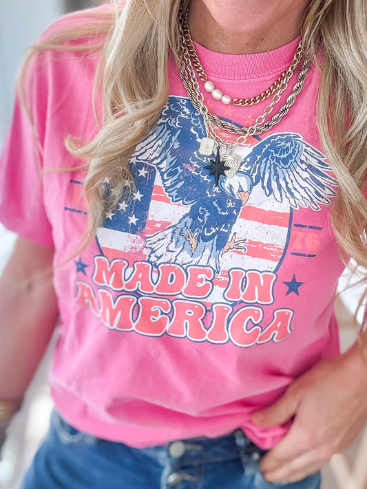 Made in America Garment Dyed Graphic T-shirt