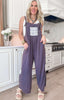 Ink Navy Patchwork Paradise Jumpsuit
