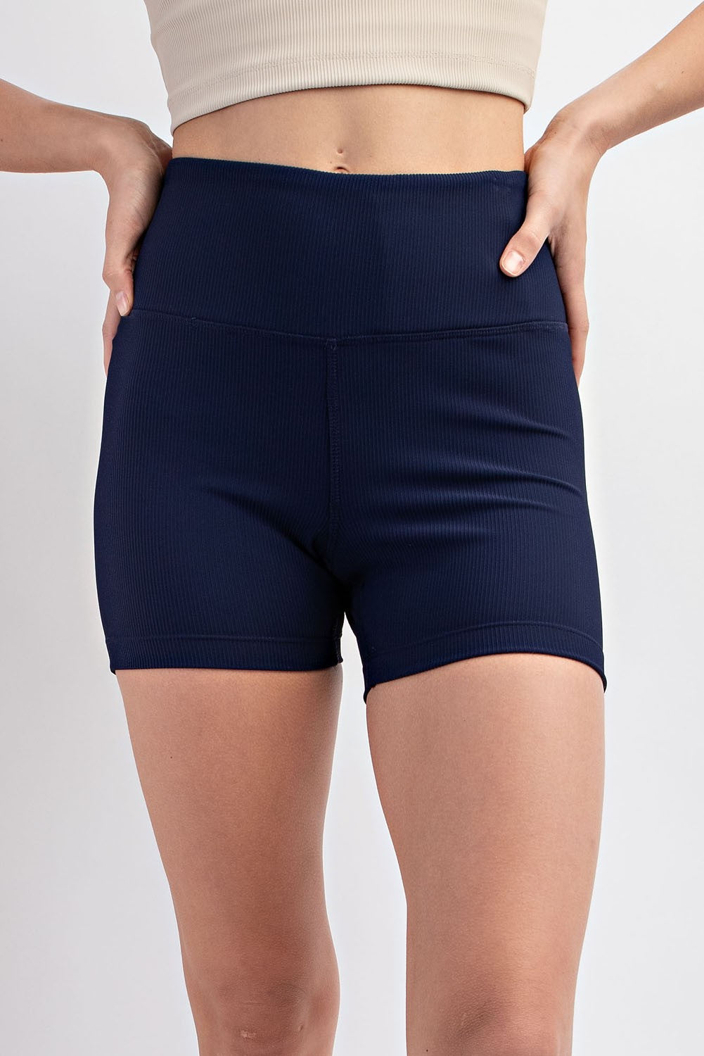 Nylon Rib Biker Short w/ Side Pocket - Final Sale