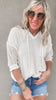Sheer Knit Hoodie Pullover Sweater