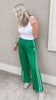 Wide Leg Side Stripes Track Pants