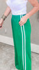 Wide Leg Side Stripes Track Pants