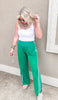 Wide Leg Side Stripes Track Pants