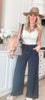 Black Airy Drawstring Pants