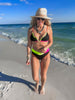 Neon Voltage V-Wire Color Block Bikini Swimsuit| SALTY WAVE - Final Sale