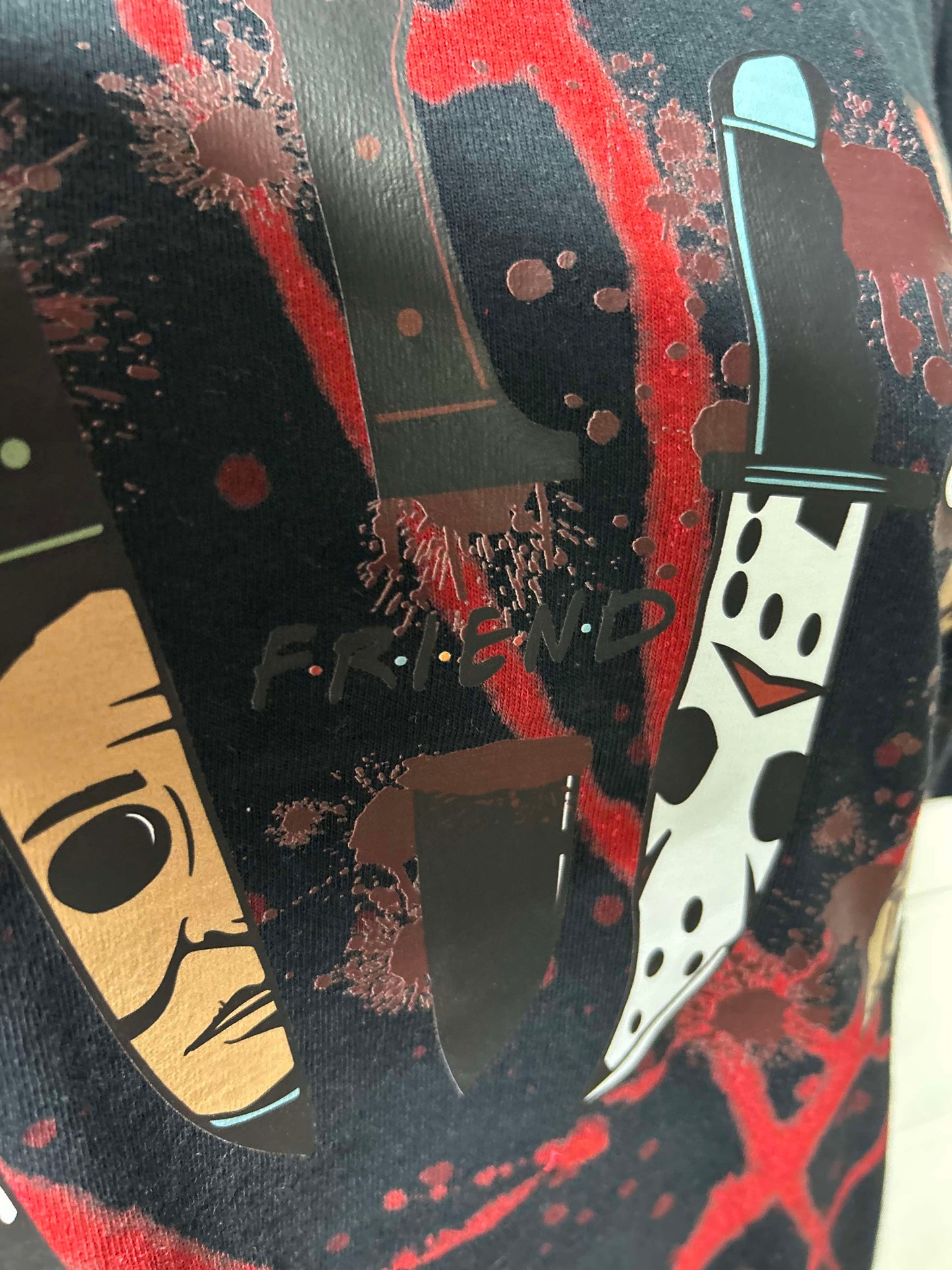 Slasher Friends Halloween Graphic T-shirt