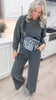 Washed French Terry Pullover & Pants Set - DEAL
