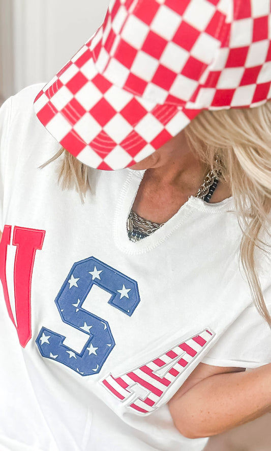 Checkered Trucker Hat
