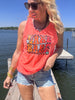 Lake Babe Garment Dyed Graphic Tank Top