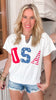 USA Embroidery Logo French Terry Top
