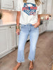 Baseball Ballpark Summers Garment Dyed Graphic Boxy Crop T-shirt - Final Sale