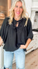 Drift Away Airflow Batwing 3/4 Sleeve Top