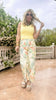 Floral Eyelet Lace Straight Leg Pants**