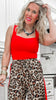 Rib Square V-neck Tank Top** - Final Sale