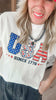 USA Garment Dyed Graphic Boxy Crop T-shirt