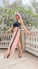 Track & Flare Striped Wide Leg Pants.