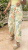 Floral Eyelet Lace Straight Leg Pants**