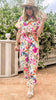 Pink Tropical Floral Jumpsuit