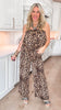 Leopard Bubble Top & Pants Set