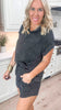 Mineral Washed Ribbed Knit Gameday Set - Final Sale