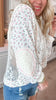 Cream Hoodie in Lace | POL