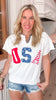 USA Embroidery Logo French Terry Top